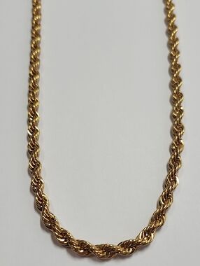 Monet Thick Gold Rope Chain Necklace - Women's Jewelry
